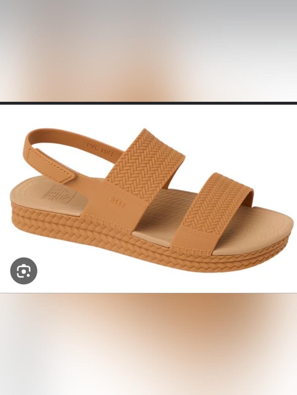 Reef 8 Water Vista Beige Jelly Slingback Sandals